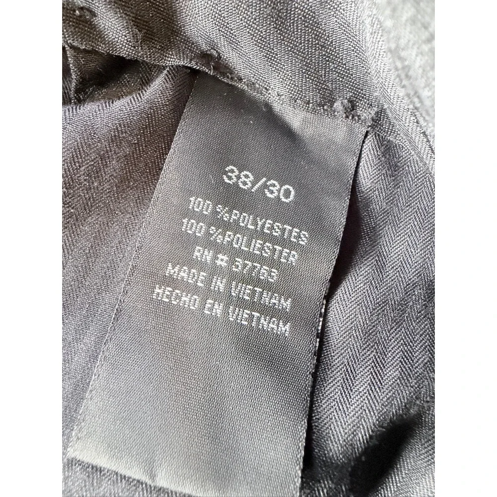 Perry Ellis Portfolio Dress Pants Men 38x30 Black Folio-Flex Classic Fit